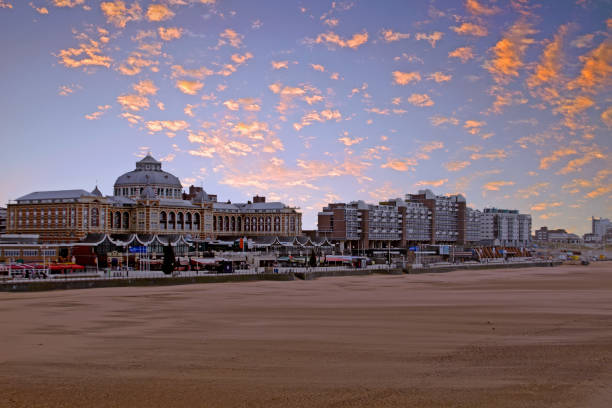 istock Scheveningen beach in the Netherlands at sunset 865920166