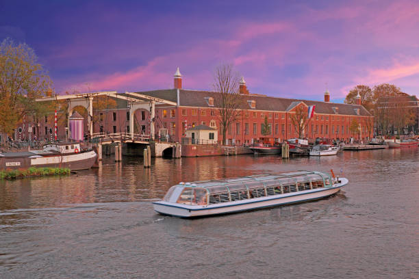 istock City scenic from Amsterdam in the Netherlands at sunset 865922914