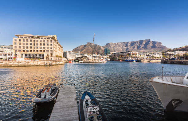 istock Table Mountain behind Victoria & Alfred Waterfront - Cape Town 865928108