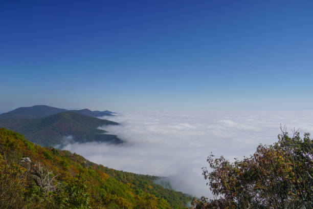 istock Blue Ridge Mountains Rising Above the Clouds in Virginia 865928236
