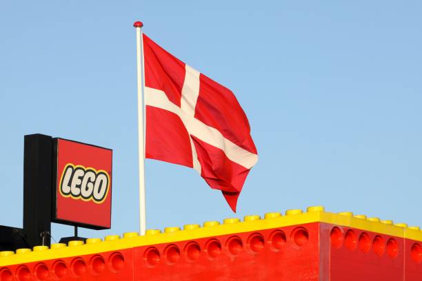 Lego building in Denmark Billund, Denmark - November 12, 2015: Lego building in Denmark. Lego is a line of plastic construction toys that are manufactured by the danish Lego Group billund stock pictures, royalty-free photos & images