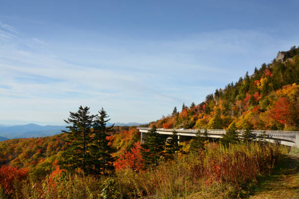 istock Beautiful fall  mountain landscape in North Carolina. 865948188