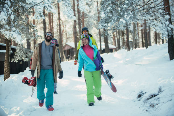 istock Four people on the way to the ski trace 865952064