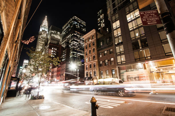 istock Manhattan, middle-town new York City by night 865952744