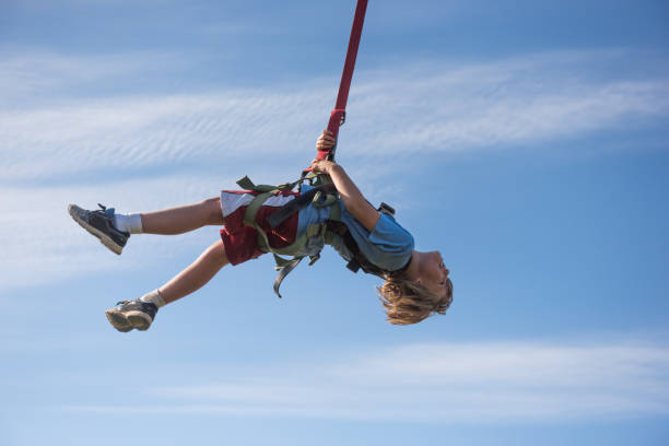 istock Boy zipping through the air 865956196