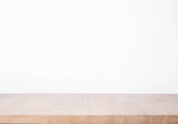 istock Empty wood table top isolated on white background. for product display montage. 865967610