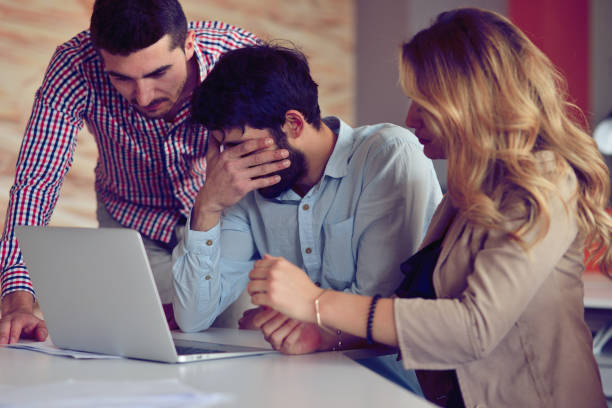istock Coworkers Team Work Modern Office Place. 865982846