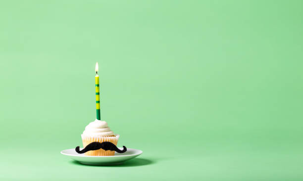 istock Cupcake with a moustache Father's Day theme 865990146