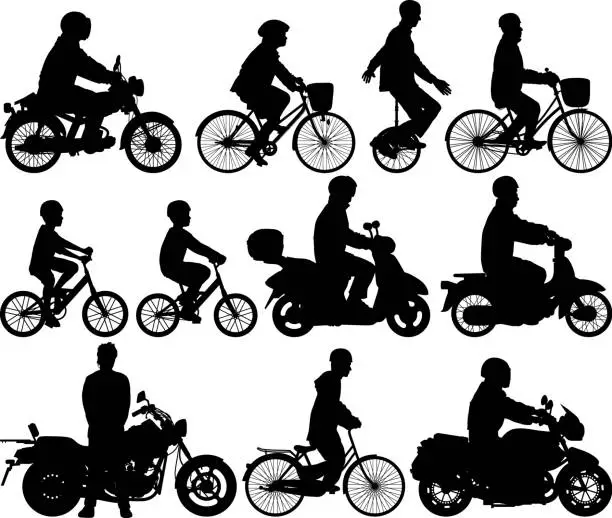 Vector illustration of Bikes