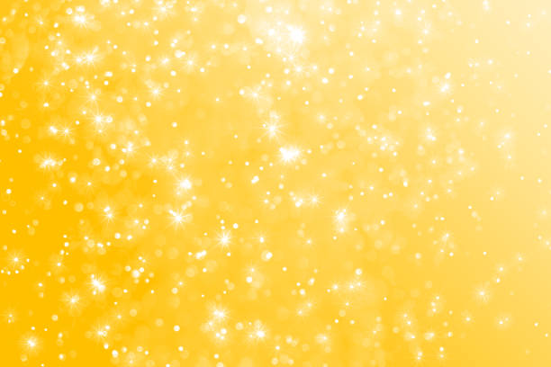 istock Blur gold color bokeh and star light background 866007038