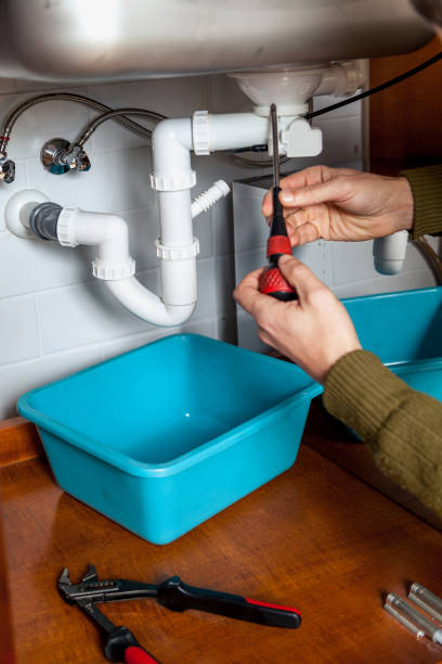 istock Repair of kitchen weir with screwdriver 866014836