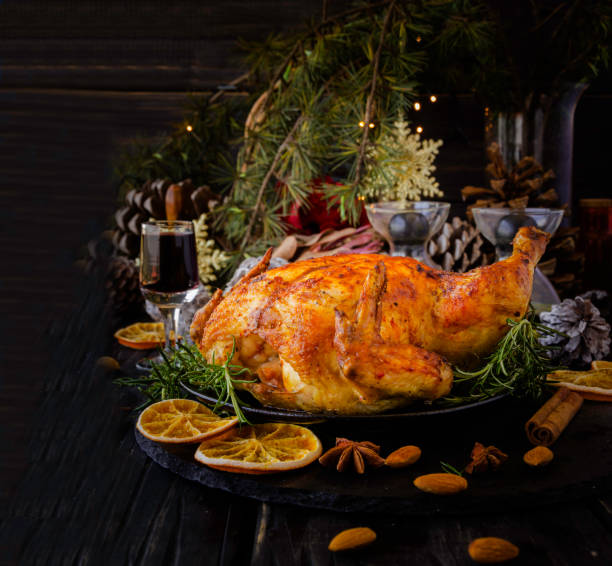 istock Baked turkey for Christmas or New Year 866031676