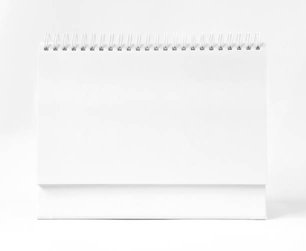 istock Blank paper desk spiral calendar. 866035572