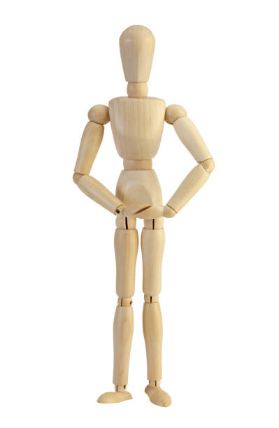 istock Wooden Mannequin with clipping path 866037452