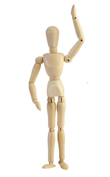 istock Wooden Mannequin with clipping path 866037456