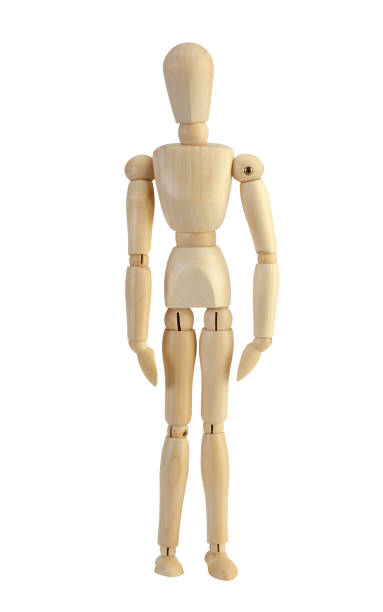 istock Wooden Mannequin with clipping path 866037464