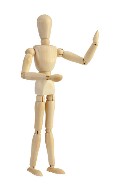 istock Wooden Mannequin with clipping path 866037492
