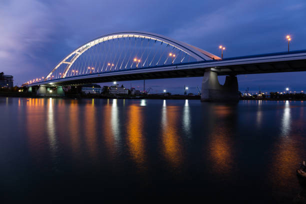 istock Apollo bridge over river Danube. Bratislava, Slovakia. Landscape. 866046494