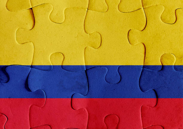 istock Colombia flag puzzle 866051178
