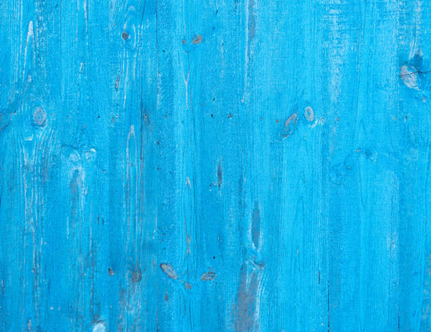 istock Wooden background painted in light sky blue colour. 866051944