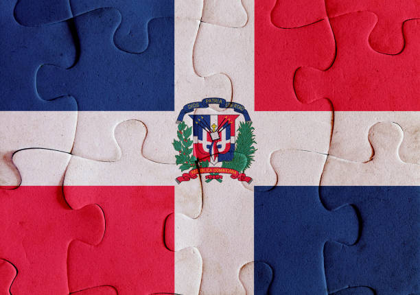 istock Dominican Republic flag puzzle 866053544