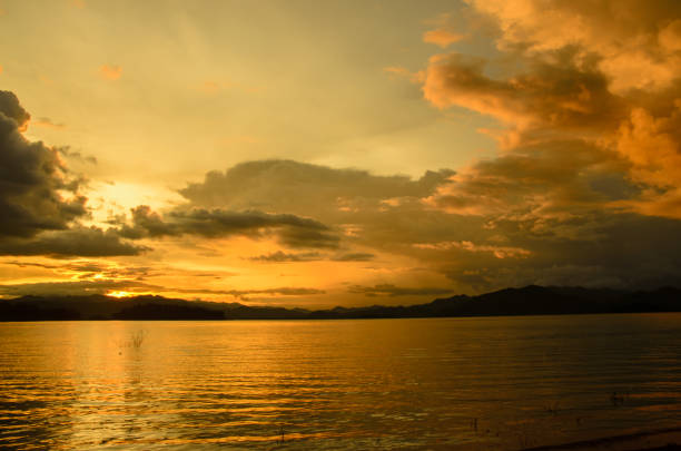 istock abstract Sunset at lake in Thailand 866054044