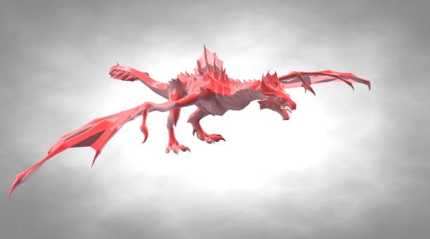 istock 3d rendering of a scary big flying dragon with large wings 866065068