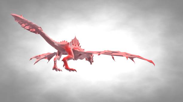 istock 3d rendering of a scary big flying dragon with large wings 866065122