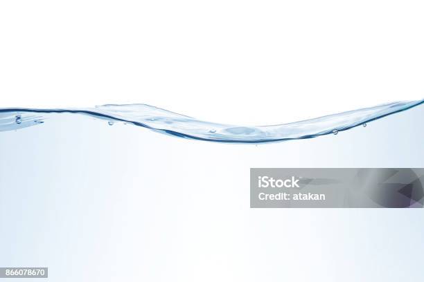Underwater Splashes Isolated On White Stock Photo - Download Image Now - Water, Splashing, Spray