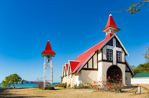 Our Lady Help of Christians church at Cap Malheureux. Mauritius