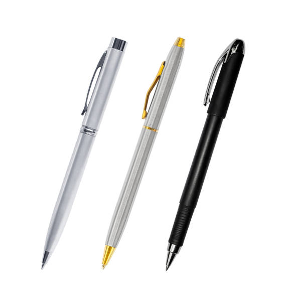 istock Set of pens isolated on white background 866084212