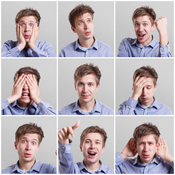 istock Collage of young man expressing different emotions 866087902