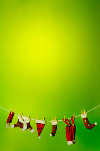 istock Washing line with Santa's dresses 866092120