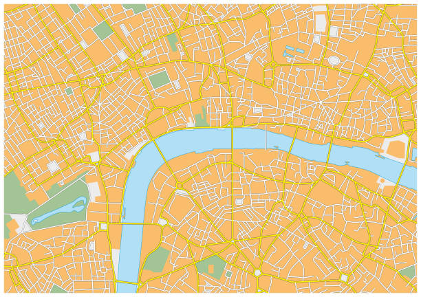 ilustrações, clipart, desenhos animados e ícones de maior estrada de londres e mapa administrativo - greater london illustrations