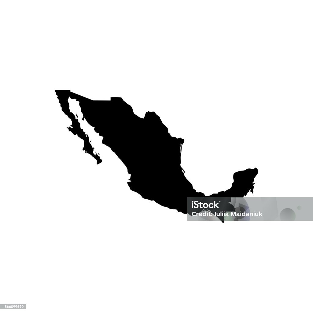 Карта Мексики - Векторная графика Мексика роялти-фри