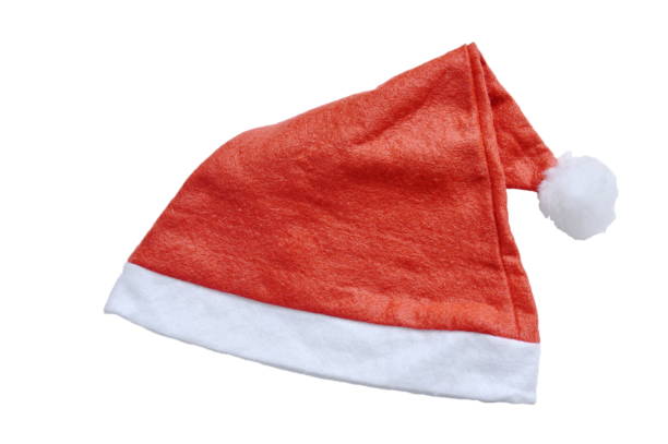 istock Santa Claus hat on white background 866103522