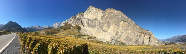 istock The mountain and famous vineyard in Valais,Switzerland 866108122