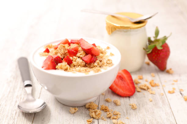istock bowl with muesli,berry and yogurt 866111958