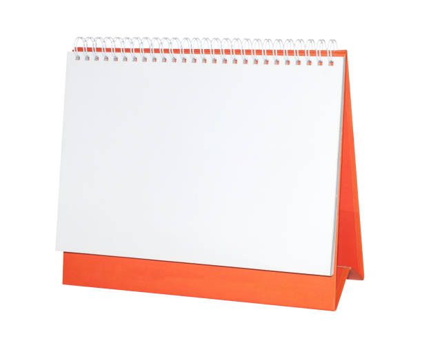 istock Blank paper desk spiral calendar. 866114558
