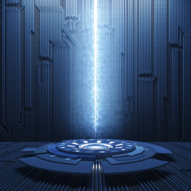Abstract science fiction futuristic background