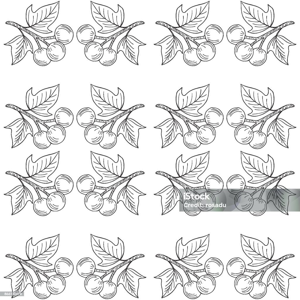 Kukui Tree Pattern Kukui Liner Seamless 2 Stock Illustration - Download Image Now - Tree ...