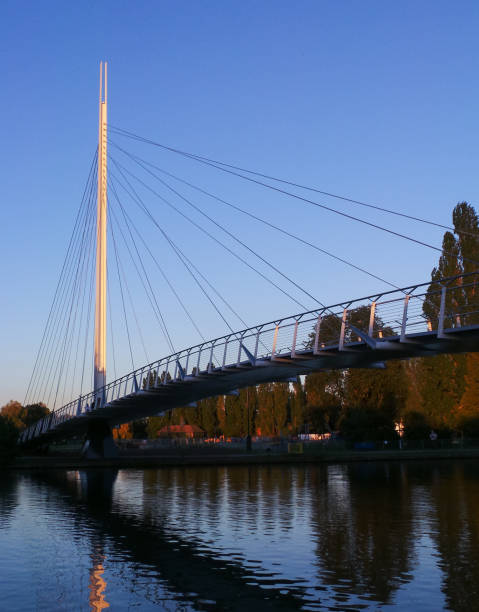 christchurch ponte, leitura - berkshire - fotografias e filmes do acervo