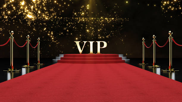 istock Gold Rope Barrier, vip 866139888
