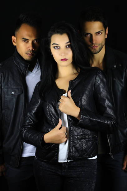istock book cover for a vampire novel . three attractive vampires 866146978