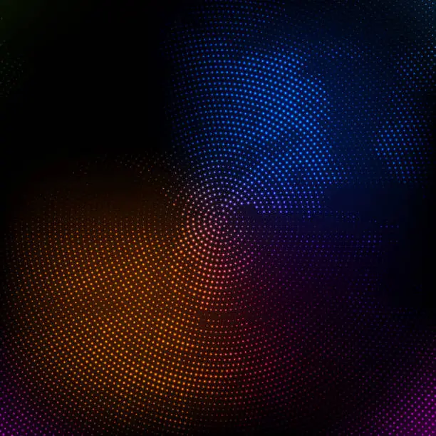 Vector illustration of colorful spot technology background