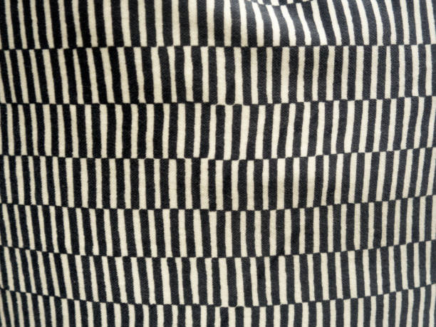 istock Black and white linen textured fabric 866158912