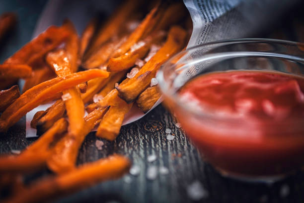 istock Sweet Potato Fries with Ketchup 866159402