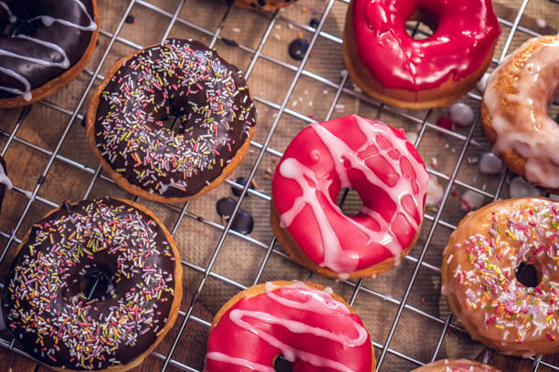 istock Homemade Donuts with Icing and Chocolate 866161858
