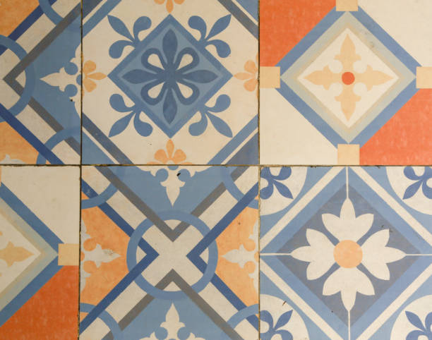 istock Decorative retro porcelain tiles 866161992