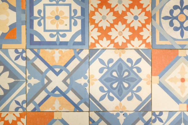 istock Decorative retro porcelain tiles 866162992